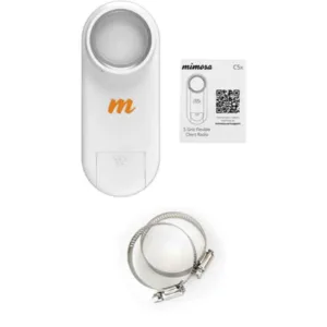 Mimosa C5x 8dBi Integrated Radio with N5-X25 25dBI Dish Antenna, PoE & 700Mbps PTP Link